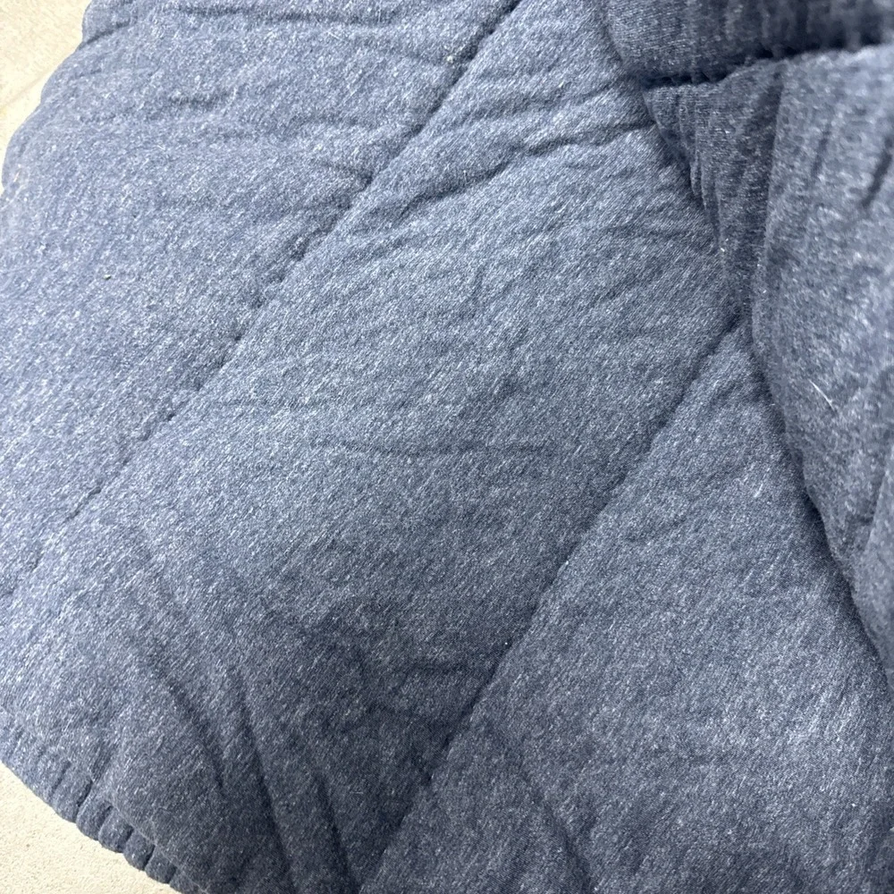 Pottery Barn Teen x West Elm Cloud Jersey XL Twin Long Comforter- Navy Blue